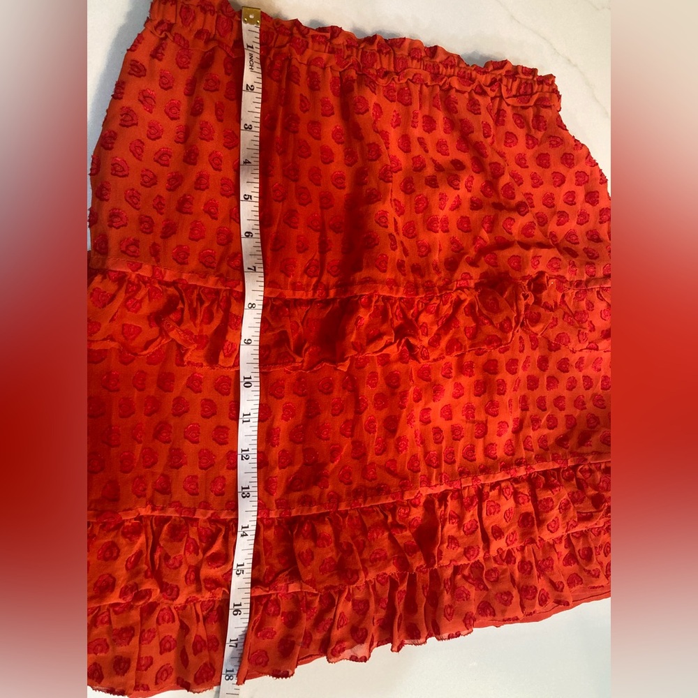 Tory Burch Vibrant Orange Mini Skirt - Picture 6 of 7